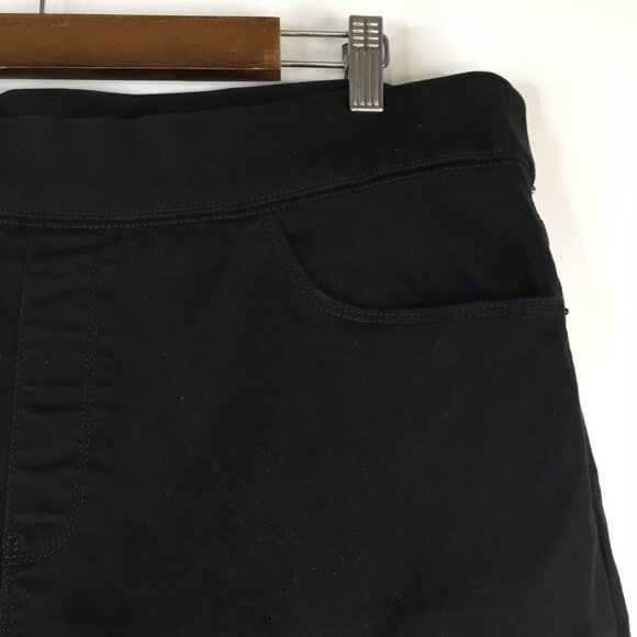 DKNKY Pull On Black Stretch Bermuda Shorts Size XXL - Picture 5 of 11